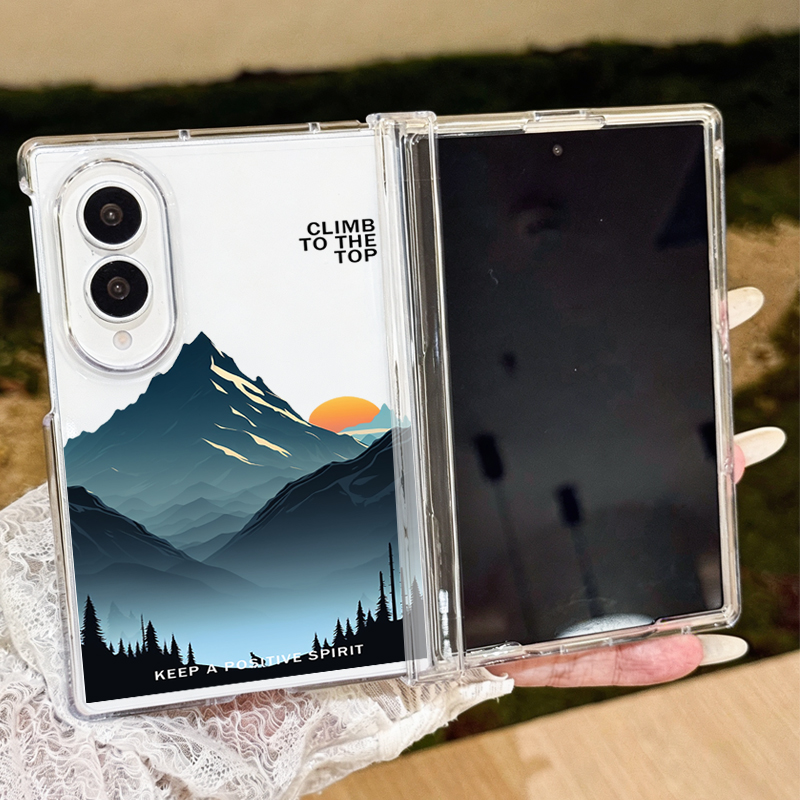 Phone Cases Z Fold 5 - Custodia pieghevole con motivo paesaggistico per