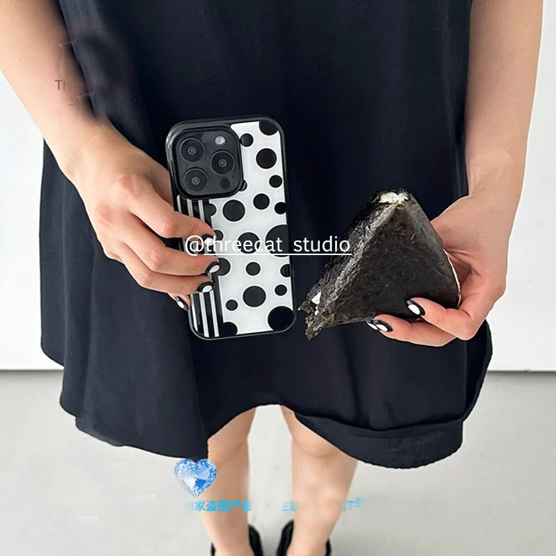 Phone Cases Polka Dot - Cover per iPhone a Righe Verticali