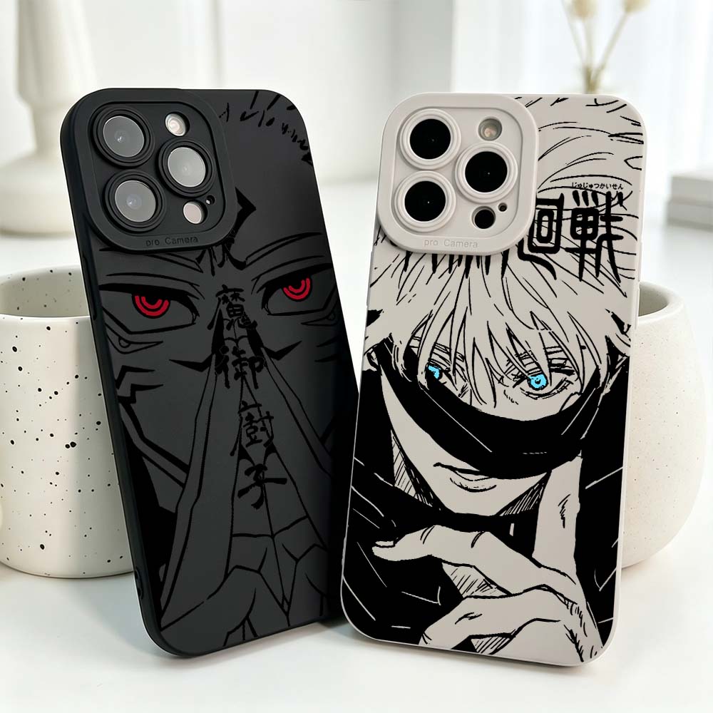 Phone Cases Iphone 15 - Cover in Silicone Anime Jujutsu Kaisen