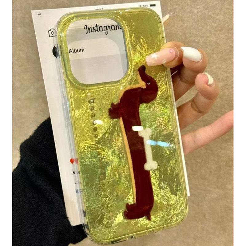 Phone Cases Korea - Coreano carino bassotto modello vortice custodia