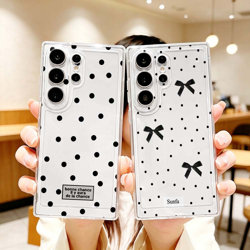 Phone Cases Polka Dot - Custodia per telefono con fiocco a