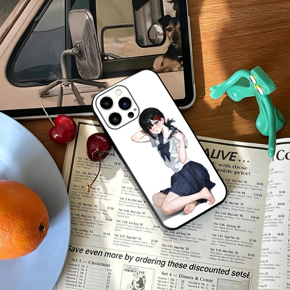 Phone Cases Men - Cover Morbida Antiurto Nera Chainsaw Man