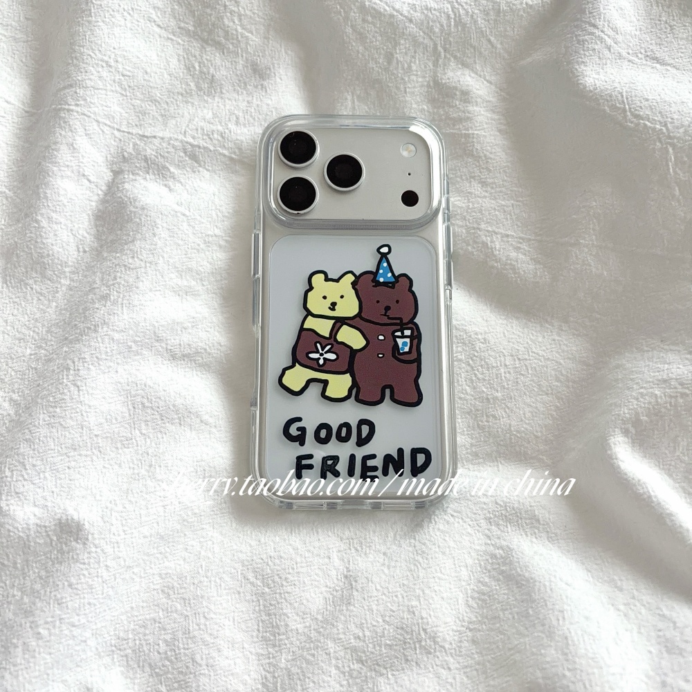 Phone Cases Brown - Custodia per telefono coreana con orsetti