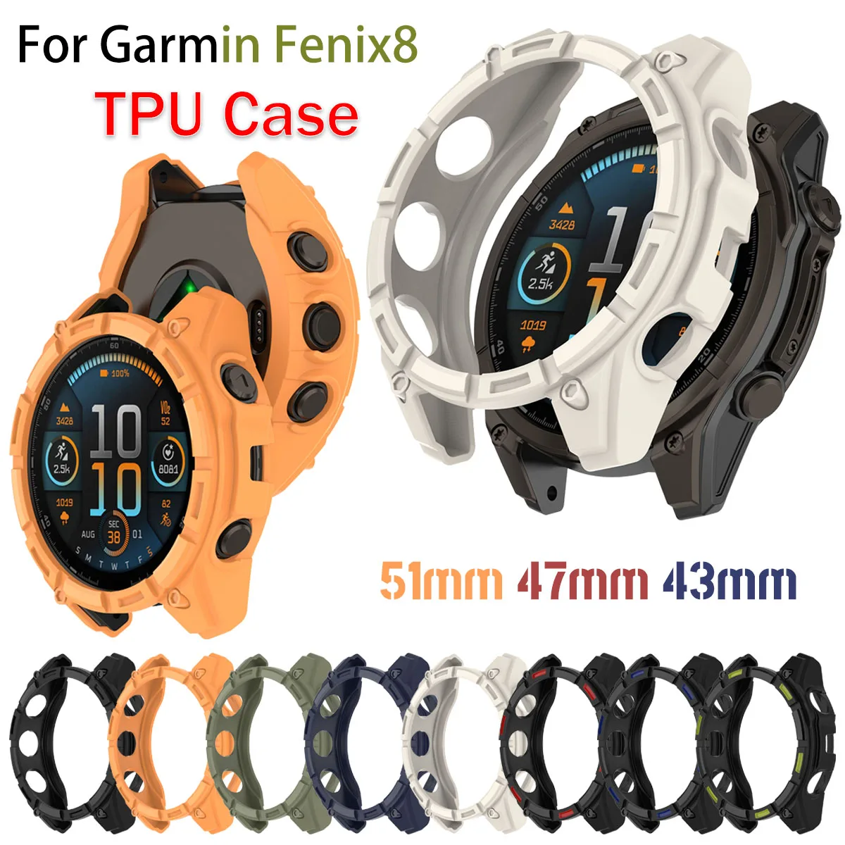 Phone Cases Android - Custodia in TPU per Garmin Fenix8