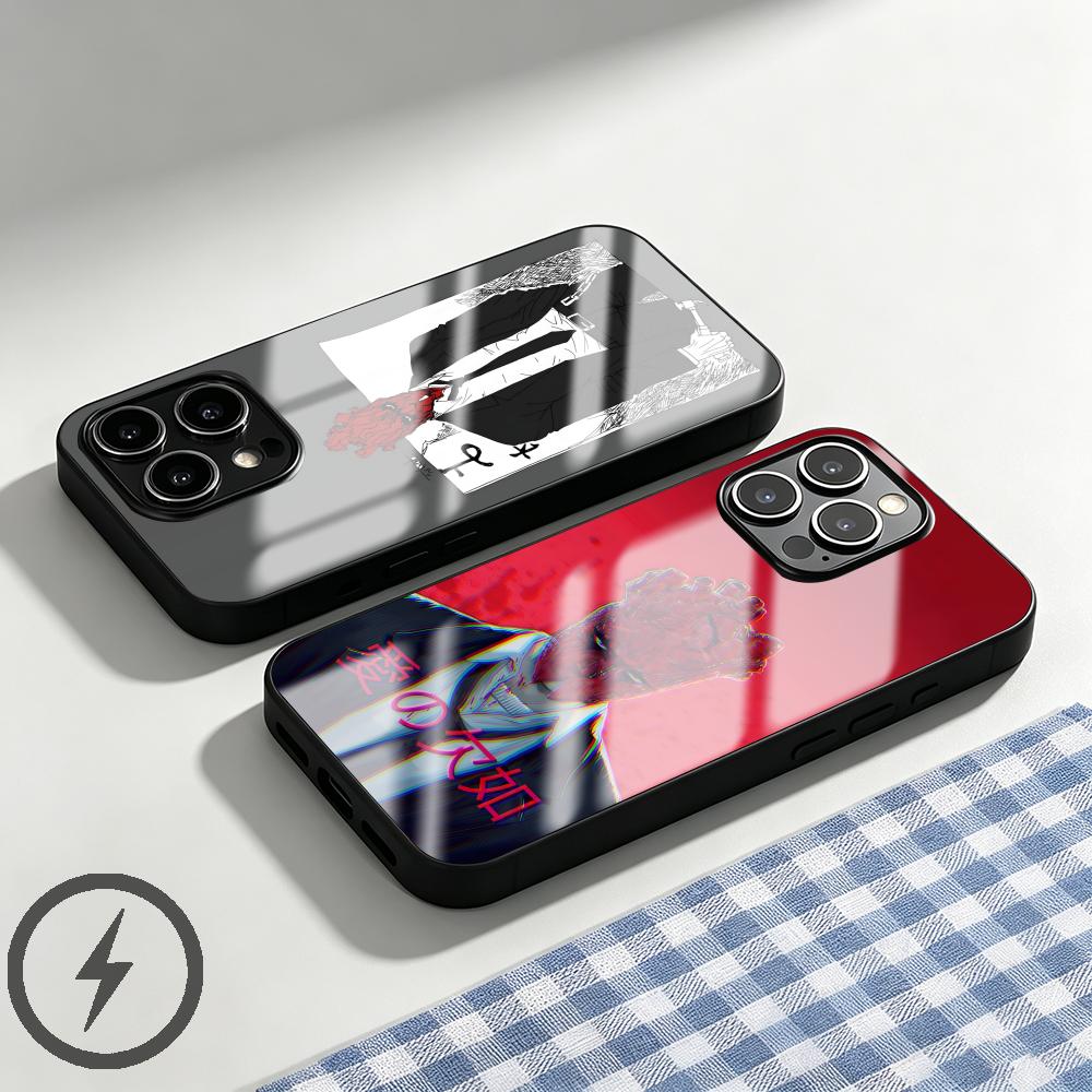 Phone Cases Iphone 15 - Custodia per telefono in vetro magnetico