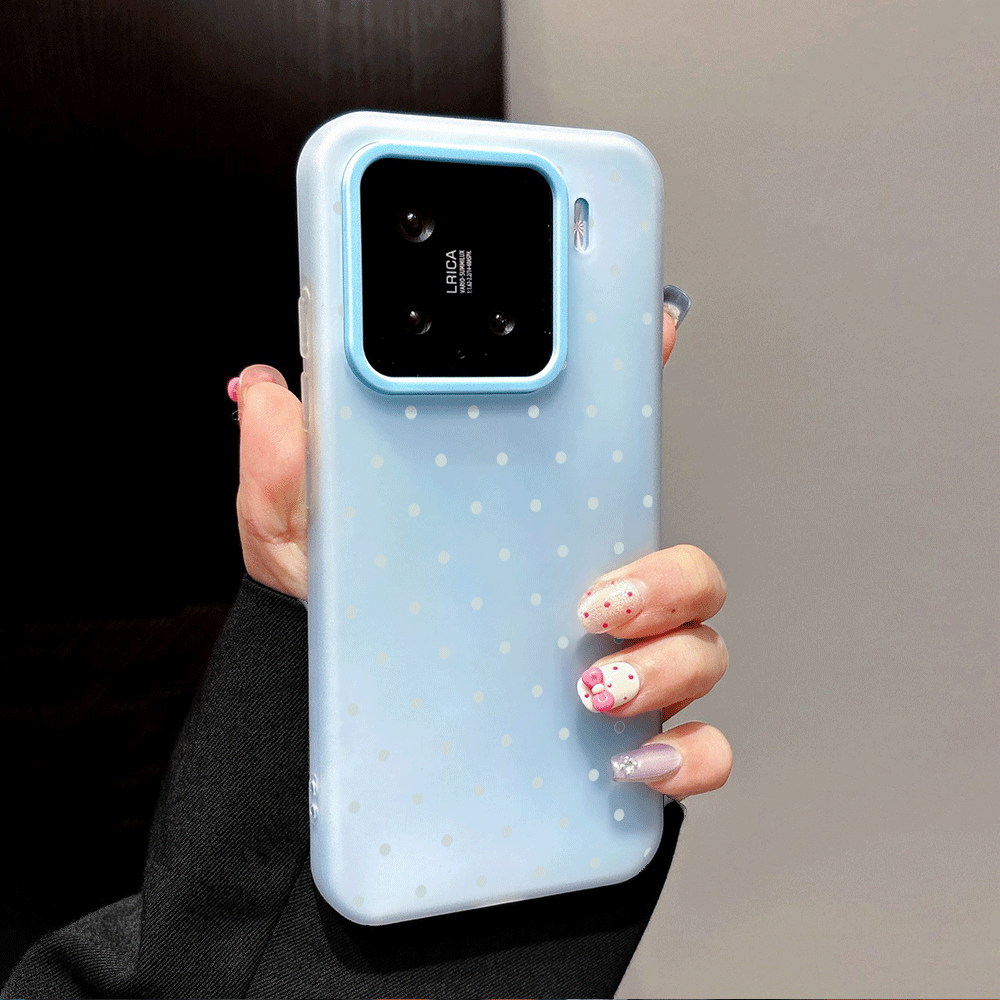 Adorabile Cover Morbida Blu Ch - Phone Cases Polka Dot recensione e prezzo